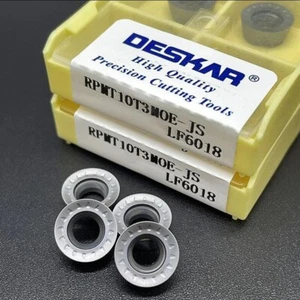 10PCS RPMT10T3MOE-JS LF6018 R5 Indexable CNC carbide Milling insert For SRDPN - Imagen 1 de 5
