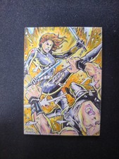 Marvel Finding Unicorn Infinity SAGA Black Widow Sketch Card 1/1 Rodel Martin