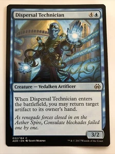 MTG Aether Revolt Dispersal Technician 032/184 LP - Picture 1 of 3