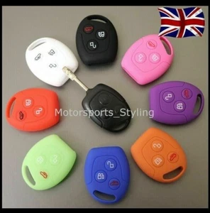 Funda protectora con llavero remoto de silicona para FORD Focus C-Max Mondeo Transit Fiesta Ka - Imagen 1 de 4
