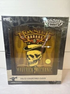 Jesse James Monster Garage Collectible Clock Maverick Mechanic Skull 10X12 NEW - Picture 1 of 10