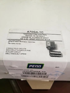 Johnson Controls PENN (240) A70GA-1C Temperature Controller 15/55 Deg F NEW - Picture 1 of 2