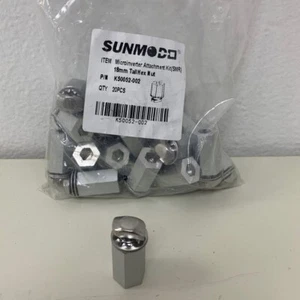 New 20 piece Sunmodo Microinverter Attachment Kit 18mm Tall Hex Nut K50052-002 - Picture 1 of 3