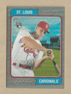 2023 Topps Heritage NOLAN GORMAN #19 plata cromado refractor 246/374 radiocontrol - Imagen 1 de 2