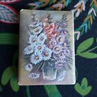 Rare Flowers 1940s Abel Morrells Needle Case Floral Vintage Sewing Collectible