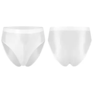 Calzoncillos de seda brillantes de cintura alta para hombre bolsa abultada baúles de baño ropa interior - Imagen 1 de 206