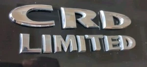 2005-2016 JEEP Grand Cherokee CRD LIMITED Rear Gate Letters Nameplate - Picture 1 of 3