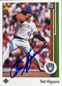 Ted Higuera Autographed 1989 Upper Deck #595 - Picture 1 of 1