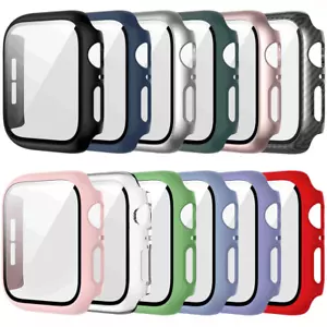 Case for Apple Watch Series 1/2/3/4/5/SE/6/7 Screen Protector Smartwatch Cover - Picture 1 of 73