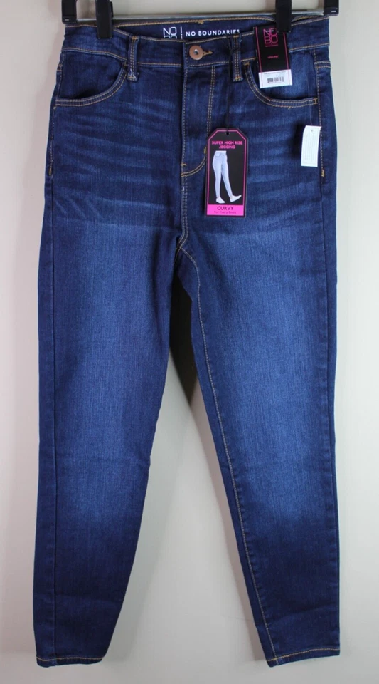No Boundaries NOBO Super High Rise Dark Blue Jegging L (11-13)