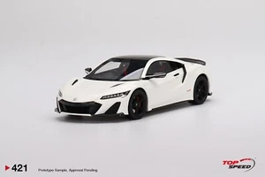 HONDA NSX TYPE S 2022 130R WHITE - TOPSPEED TS0421 1/18 - Picture 1 of 6