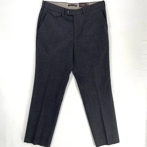 BLACK BROWN 1826 Lightweight Wool Pants Slacks Men's Size 34X32 Charcoal Gray - Picture 1 of 8