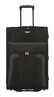 Reisekoffer mit 2 Rollen Rollkoffer groß Orlando klassischer Weichschalen Tro... - Bild 1 von 4