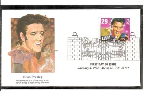 US Scott # 2721 Elvis Presley FDC. Fleetwood Cachet. 5 Cover