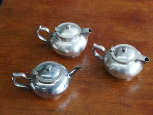 Vintage Silver Plate Teapot ROBUR Chrome Copper No Infuser - Picture 1 of 8