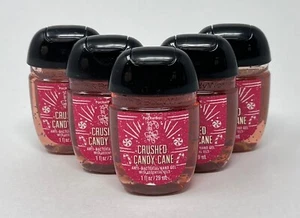 5 BATH BODY WORKS CRUSHED CANDY CANE POCKETBAC ANTI BACTERIAL HAND GEL SANITIZER - Picture 1 of 5