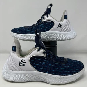 Under Armour Team Curry 9 Men's Size 7.5 Basketball Shoes Blue White 3025631-101 - Picture 1 of 9