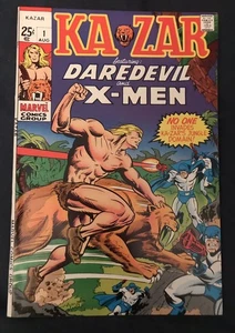 KA-ZAR #1 (1970) Versteckte Obszönitäten auf Cover...SCHÖNES EXEMPLAR... Um NM (9.4) - Bild 1 von 7