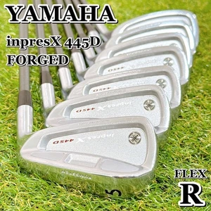 YAMAHA inpresX 445D FORGED Irons #5-9,Pw,Aw(7Clubs)/Carbon TX-506i/Flex:Regular - Picture 1 of 10