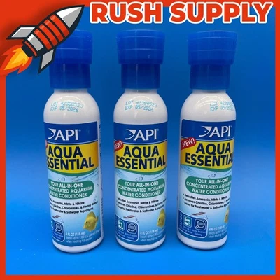 Lote de 3 nuevos acondicionadores de agua API Aqua Essential botella de 4 onzas - caduca 2026 Foto 1 de 4