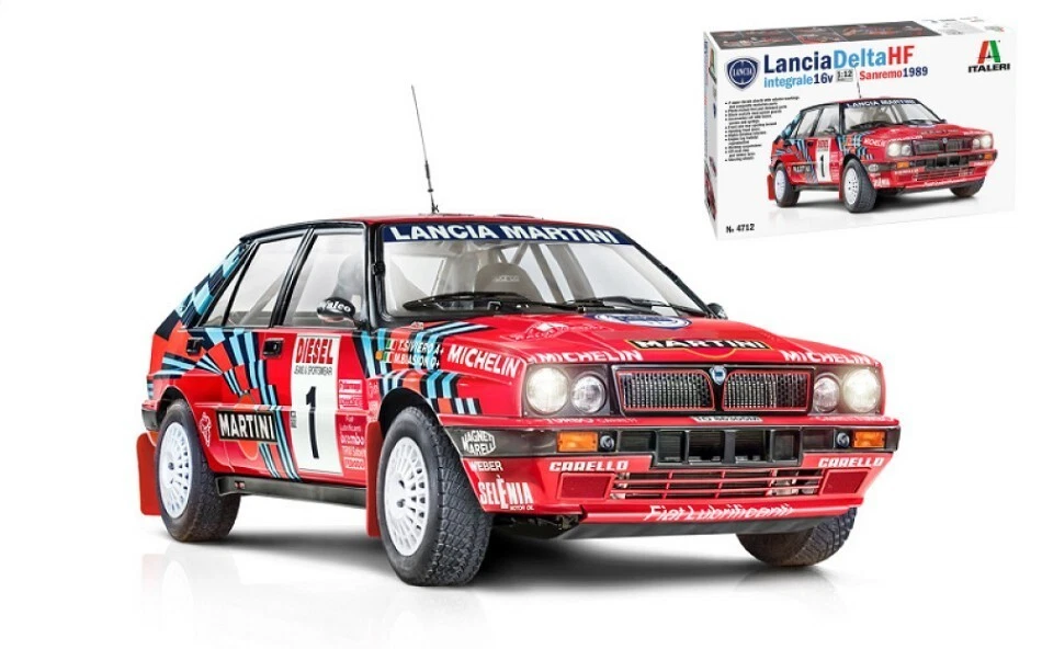 LANCIA DELTA HF 16V N.1 BIASION N.5 AURIOR RALLY SANREMO 1989 1:12 - Immagine 1 di 1