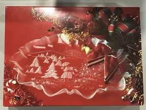 VTG Mikasa Christmas Story Oval Canape Platter 17-1/4" NIB Never Used - Picture 1 of 5