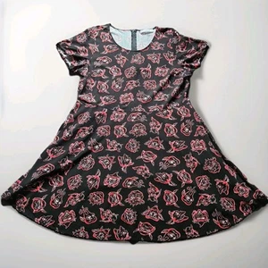 Dangerfield Black Friday Goblin Skater Dress Size 18 - Picture 1 of 14