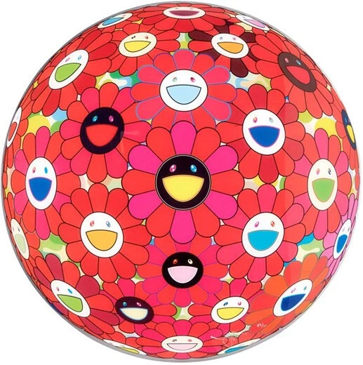 Takashi Murakami Flower Ball “Zawameki” ED300 Kaikai Kiki Art Poster - Image 1 of 1