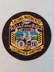 Laconia Motorrad 79. Rallye- und Rennwoche Nähen auf Patch 31⁄2"" 8. Juni bis 16 2002 - Bild 1 von 3