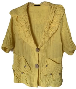 Jean Marc Philippe Bolero / Jacke / Weste Übergröße 20 / 22 Farbe Gelb - Bild 1 von 6