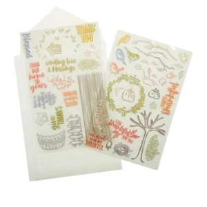 HSN Diamond Press Stamp Kit Fall Birds 44-Stamp Bundle - Imagen 1 de 3
