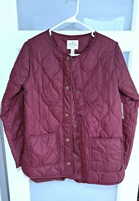 Chaqueta acolchada St. John's Bay nueva para mujer talla XS botones a presión nueva con etiquetas Foto 1 de 4