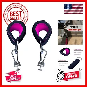 Correas de entrenamiento de tobillo para máquina de gimnasio tonal, correa de tobillo ajustable rosa intenso en... - Imagen 1 de 8