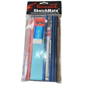 General's Charcoal and Graphite Drawing Kit Set of 10 New Unopened - Picture 1 of 5
