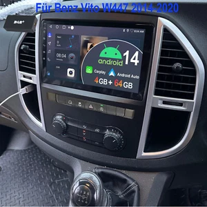 Für Mercedes Benz Vito W447 2014-20 DAB+ 4+64G Android 14 Autoradio GPS WiFi RDS - Bild 1 von 19