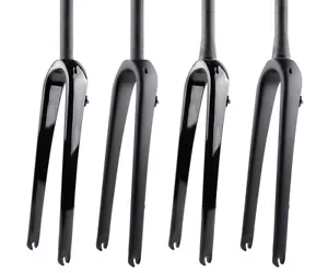 700C 42C Carbon fiber 1 1/8 taperad road Gravel bike QR Fork - Flat Mount disc - Picture 1 of 14