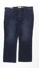 ACW85 Womens Blue Cotton Straight Jeans Size 40 in Regular Zip