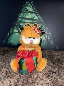 TY Beanie Babies Happy Holidays Garfield Plush 2005 Tags W Christmas Gift NWT - Picture 1 of 7