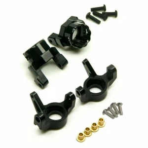 Articulations de direction en aluminium moyeu C pièces de mise à niveau pour 1/10 RC Axial Wraith noir - Photo 1/8