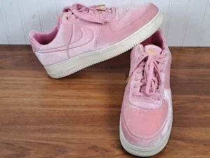 Rare Nike Air Force 1 Low '07 Pink Velour 2019. Men’s Size Size 13 - Picture 1 of 20