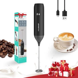Montalatte Caffè Portatile Ricaricabile Frullatore Uova Schiuma per Latte - Foto 1 di 7