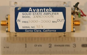 Avantek Amplifier 1000-2000 MHz Model AMM-2000M - Picture 1 of 1