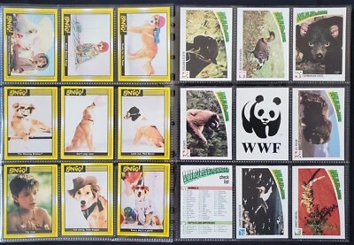 World Wildlife Fund WWF Panini + 1991 Bingo TriStar lote de 18 tarjetas Foto 1 de 4