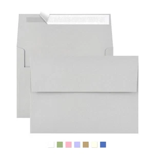 50 Pack A2 Envelopes for Invitations 4.37x5.75 Gray Self Seal Printable for W... - Picture 1 of 7