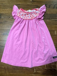 Matilda Jane Love Always Pearl Girls Dress Sz 6 Pink Purple Corral Peach Floral - Picture 1 of 9