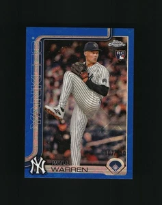 2025 Topps Chrome Logofractor Edition Blue Refractor Will Warren #81 RC - Bild 1 von 2