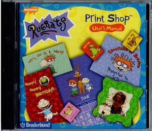 Rugrats Print Shop by Broderbund Pc New XP Templates Clip Art Use Your Photos - Picture 1 of 2