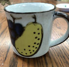 Vintage  Stoneware Coffe Cup Mug Fruit Design