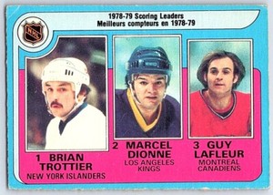 1979-80 O-Pee-Chee Bryan Trottier/Marcel Dionne/Guy Lafleur #3