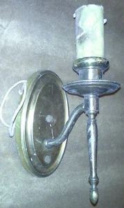 Vintage  Wall Sconce  Light  Fixture   brass   #7  no shade - Picture 1 of 4